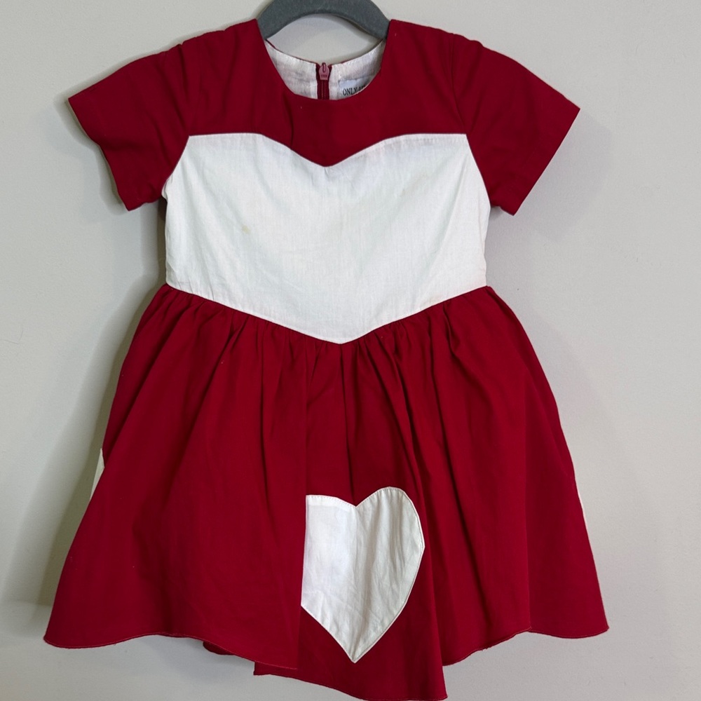 Only little once valentines dress size 3 with bloomers